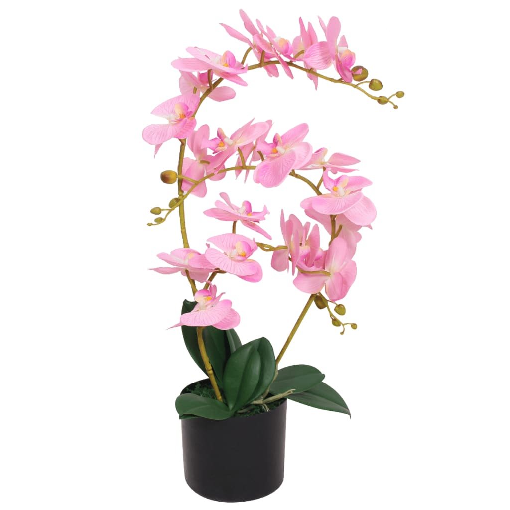 8718475532750_a_en_hd_1.jpg Planeto Kunstplant orchidee met pot 65 cm roze - Image 1