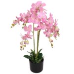Planeto Kunstplant orchidee met pot 75 cm roze
