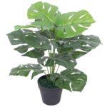 Planeto Kunstplant met pot monstera 45 cm groen