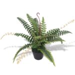 Planeto Kunst varen plant met pot 50 cm groen