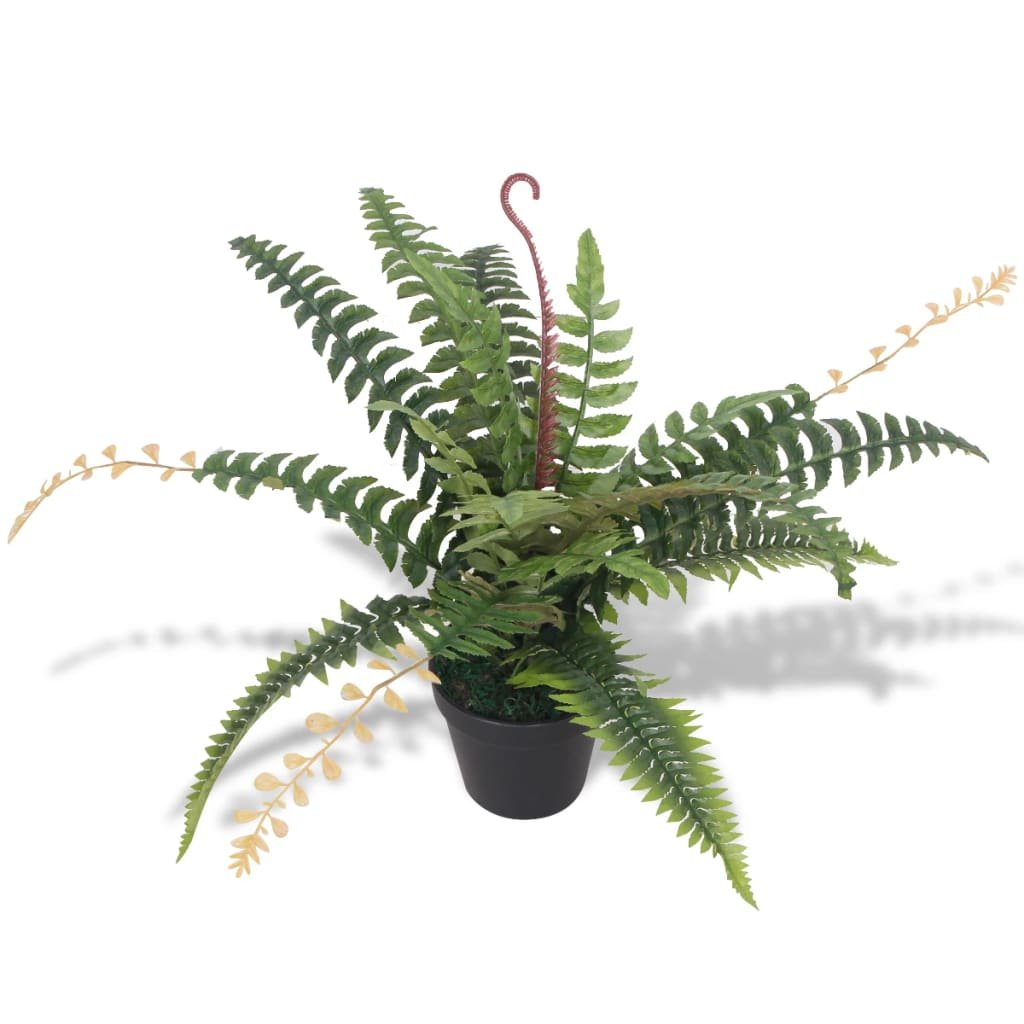 8718475532880_a_en_hd_1.jpg Planeto Kunst varen plant met pot 50 cm groen - Image 1