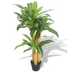 Planeto Kunst dracena plant met pot 100 cm groen