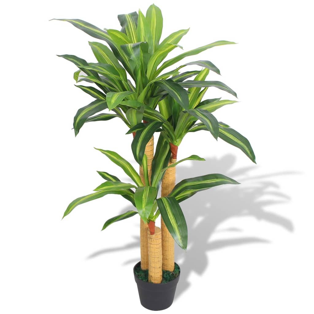 8718475533023_a_en_hd_1.jpg Planeto Kunst dracena plant met pot 100 cm groen - Afbeelding 1