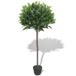 Planeto Kunst laurierboom plant met pot 125 cm groen