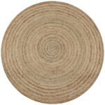 Planeto Tapijt rond 150 cm gevlochten jute