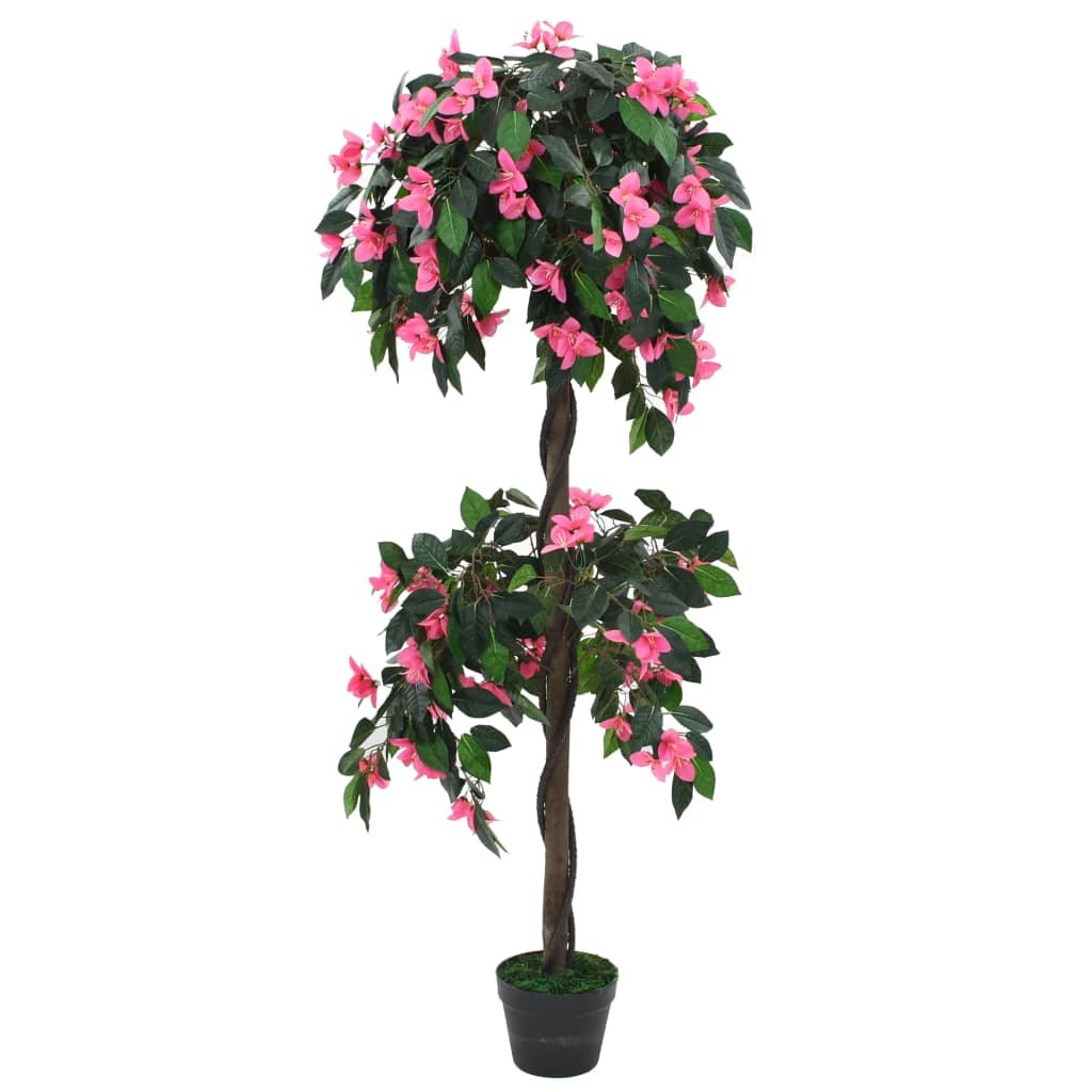 8718475599760_a_en_hd_1.jpg Planeto Kunstplant met pot rododendron 155 cm groen en roze - Image 1