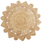 Planeto Vloerkleed handgemaakt 150 cm gevlochten jute