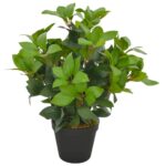 Planeto Kunstplant met pot laurierboom 40 cm groen