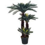 Planeto Kunstplant met pot cycaspalm 125 cm groen