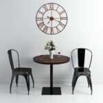 Planeto Wandklok 58 cm metaal rood