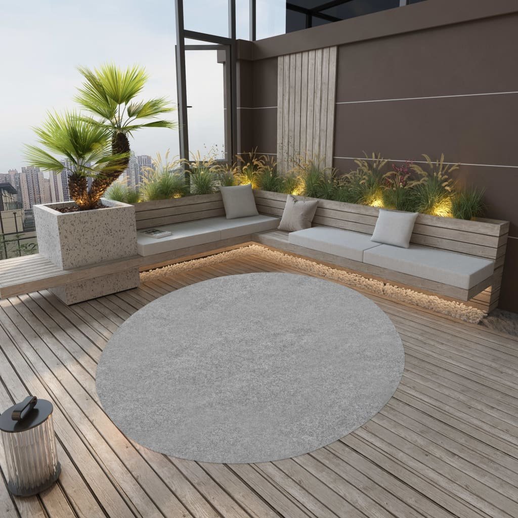 8720286085097_m_en_hd_1.jpg Planeto Kunstgras met noppen rond 170 cm grijs - Image 1