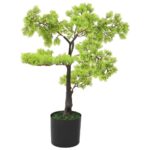 Planeto Kunstplant met pot cipres bonsai 60 cm groen
