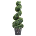 Planeto Kunstplant met pot buxus spiraal 100 cm groen