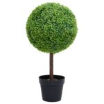 Planeto Kunstplant met pot buxus bolvorming 50 cm groen