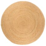 Planeto Tapijt rond 210 cm gevlochten jute