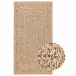 Planeto Vloerkleed ZIZUR binnen en buiten 80x150 cm jute look