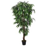 Planeto Kunstplant mangoboom 300 bladeren 80 cm groen