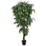 Planeto Kunstplant mangoboom 900 bladeren 180 cm groen