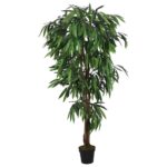 Planeto Kunstplant mangoboom 1050 bladeren 200 cm groen