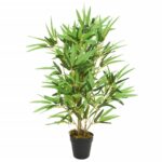 Planeto Kunstplant bamboe 368 bladeren 80 cm groen