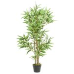 Planeto Kunstplant bamboe 552 bladeren 120 cm groen