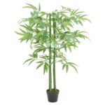 Planeto Kunstplant bamboe 384 bladeren 120 cm groen