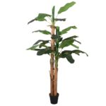 Planeto Kunstplant bananenboom 22 bladeren 200 cm groen