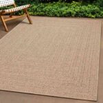 Planeto Vloerkleed ZIZUR binnen en buiten 80x250 cm jute look