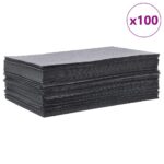 Planeto Olie-absorberende pads 100 st 40x50 cm grijs