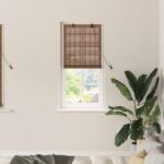 Planeto Rolgordijn met gordijnen Bruin 60 x 160 cm Bamboe